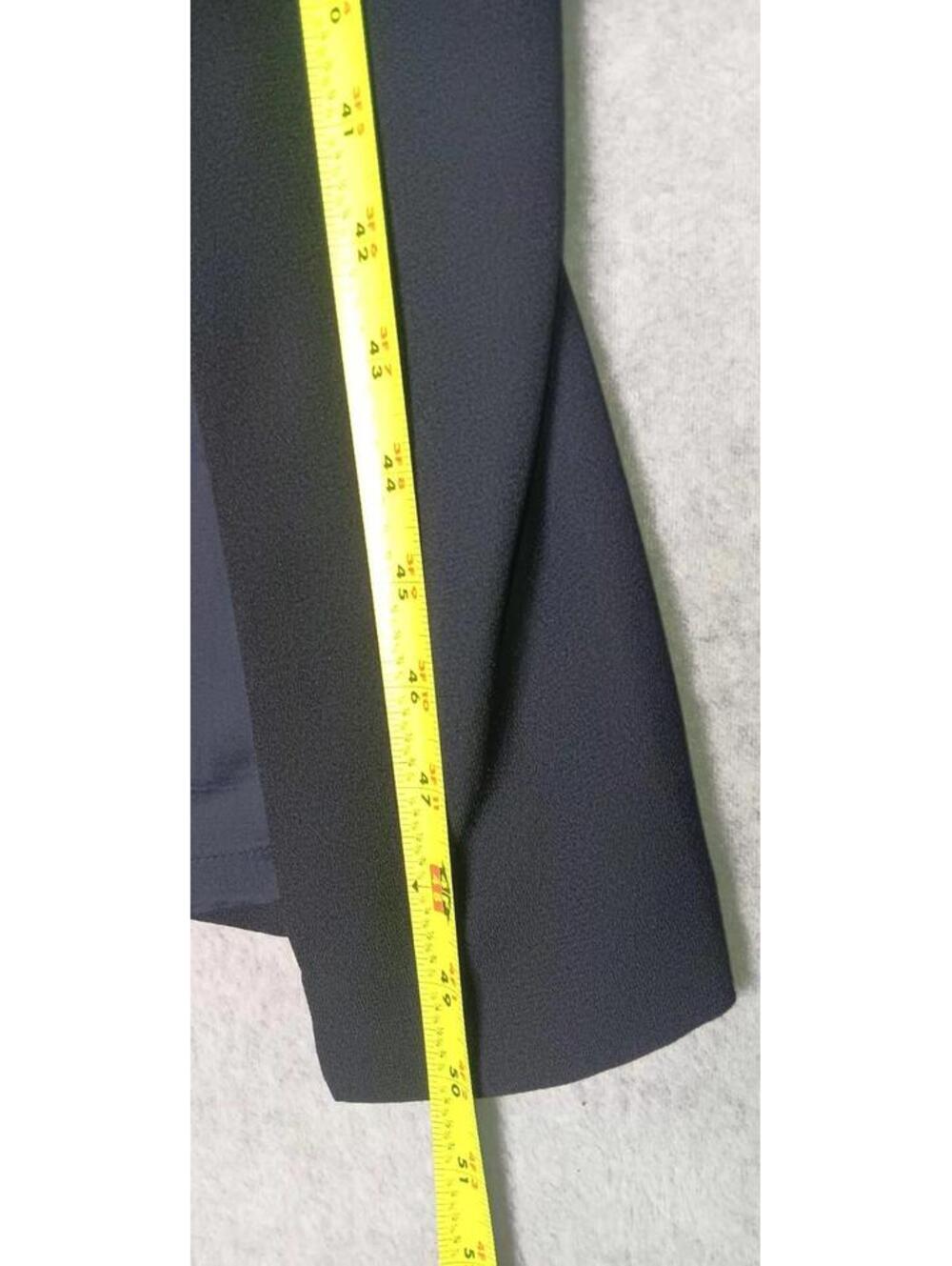 Maggie London Partial Wrap Maxi Dress Womens Size 8 Black Padded Shoulders... - Picture 4 of 11